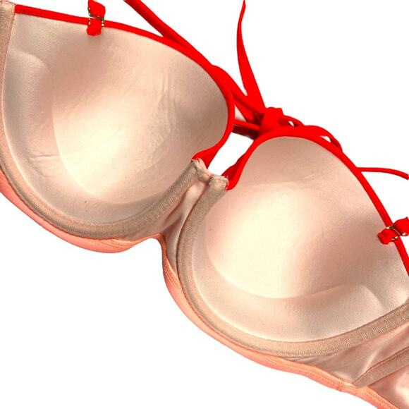 Victoria's Secret‎ Bikini Top Padded Underwire Balconette Convertible Strapless - Picture 11 of 12